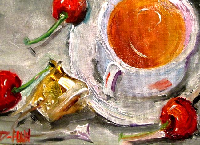 Art: Tea and Cherries-sold by Artist Delilah Smith