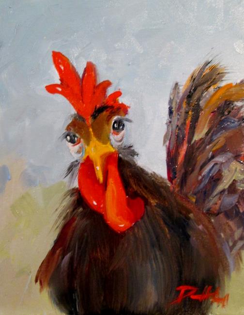 Art: Curious Chicken by Artist Delilah Smith