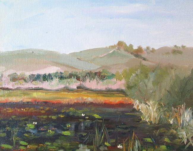 Art: Landscape with Marsh by Artist Delilah Smith
