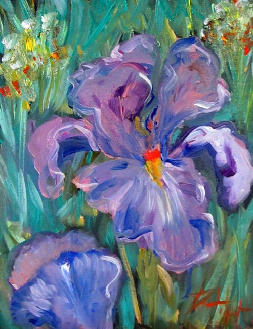 Art: Iris Garden by Artist Delilah Smith