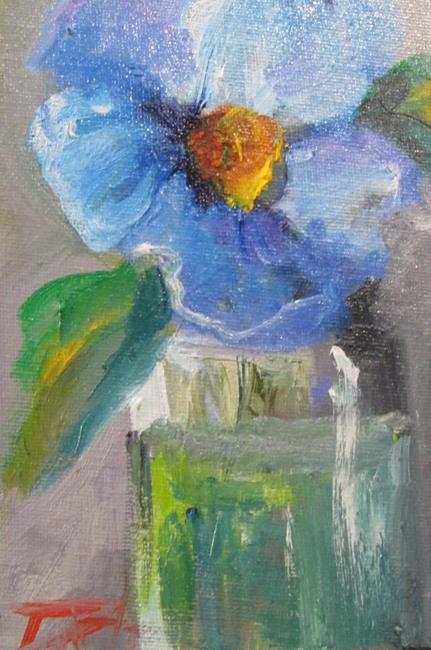 Art: Blue Flower by Artist Delilah Smith
