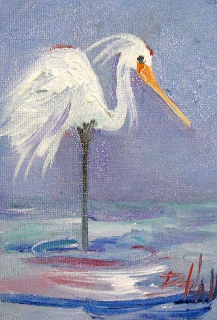Art: Egret by Artist Delilah Smith