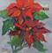 Art: Poinsettia and Bees by Artist Delilah Smith