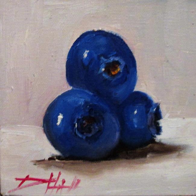 Art: Blueberry Still Life by Artist Delilah Smith