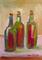 Art: Wine Bottles-sold by Artist Delilah Smith