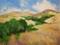 Art: When California Hills Turn Gold - golden hills landscape oil painting SOLD by Artist Karen Winters