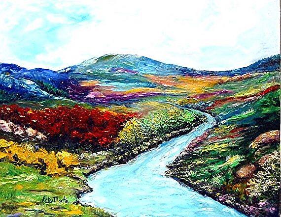 Art: Fall Landscape by Artist Ulrike 'Ricky' Martin