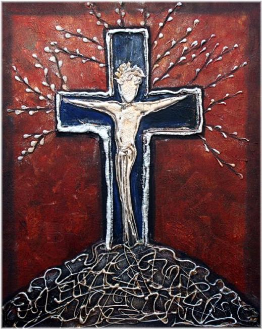 Art: PRAYER-sold by Artist LUIZA VIZOLI