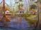 Art: Camps Along the Bayou  SOLD by Artist Barbara Haviland