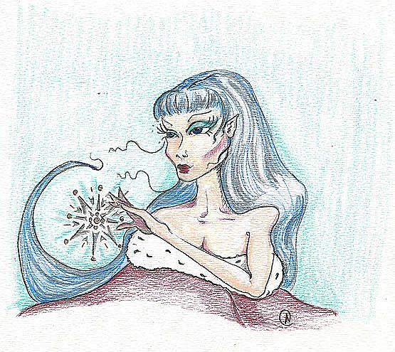 Art: Snow Queen by Artist Noelle Hunt