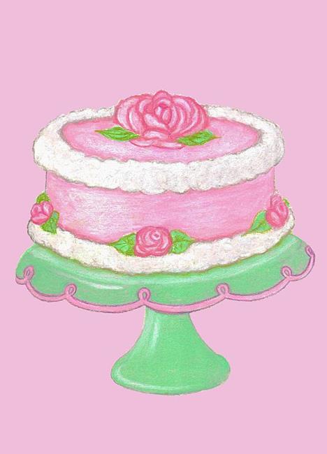 Art: cakepinkbk (2).jpg by Artist Paula M Parker