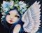 Art: Soft Wings and Green Eyes by Artist Nico Niemi