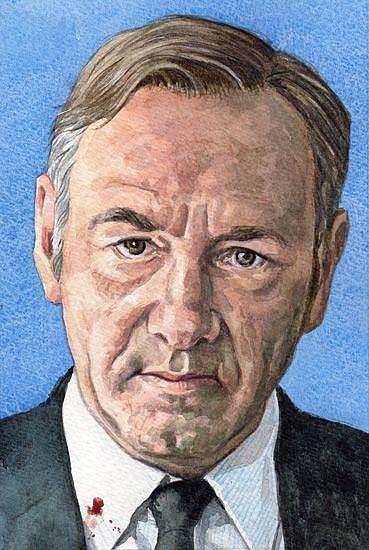 Art: Frank Underwood (House Of Cards) by Artist Mark Satchwill