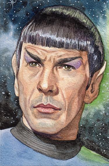 Art: Mr. Spock by Artist Mark Satchwill