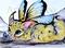 Art: Little Blue Butterfly by Artist Nico Niemi