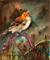 Art: Little Warbler by Artist Catherine Darling Hostetter