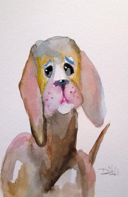 Art: Sad Dog by Artist Delilah Smith