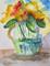 Art: Vase of Yellow Flowers by Artist Delilah Smith
