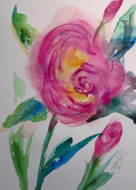 Art: Pink Roses by Artist Delilah Smith
