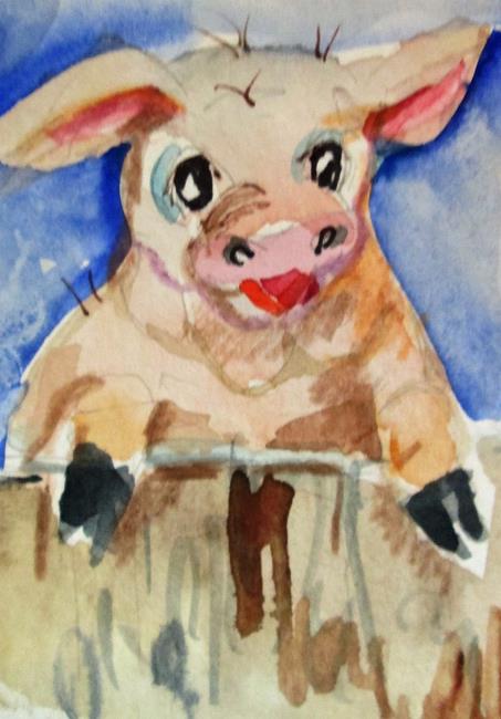 Art: Little Pig by Artist Delilah Smith