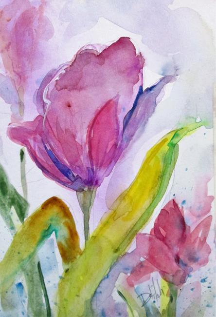 Art: Tulip Garden by Artist Delilah Smith