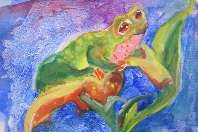 Art: Frog No. 2 by Artist Delilah Smith