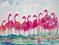 Art: A Flock of Pink by Artist Delilah Smith
