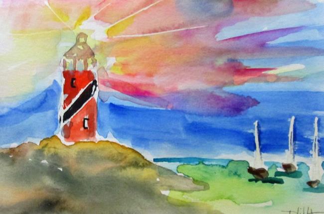Art: Lighthouse by Artist Delilah Smith