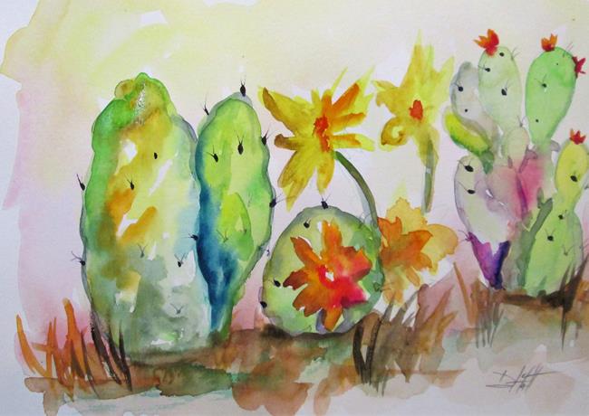 Art: Cactus No. 9 by Artist Delilah Smith
