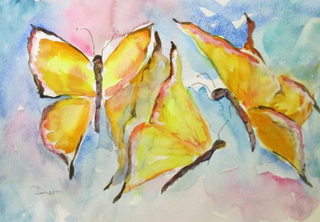 Art: Happy Butterflies by Artist Delilah Smith