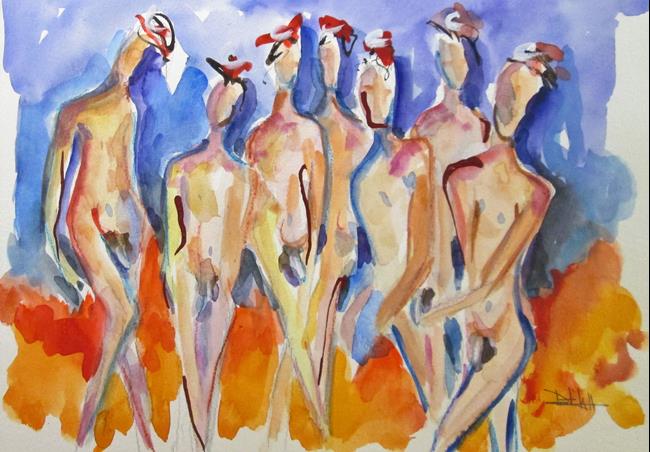 Art: Nudes No.3 by Artist Delilah Smith