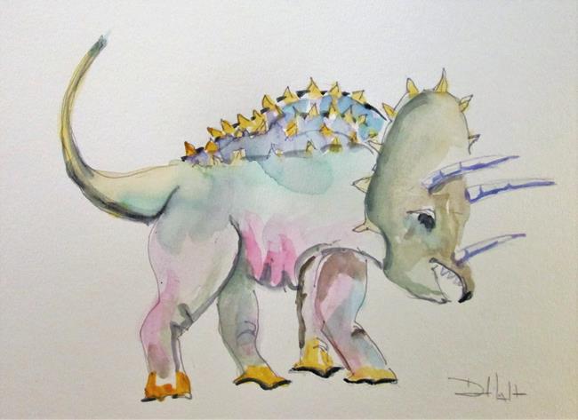 Art: Triceratops by Artist Delilah Smith