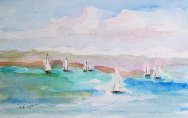 Art: Sailboats by Artist Delilah Smith