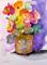 Art: Flowers in a Pot by Artist Delilah Smith