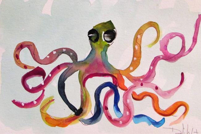 Art: Octopus No. 5 by Artist Delilah Smith