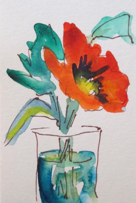 Art: Flower in Water by Artist Delilah Smith