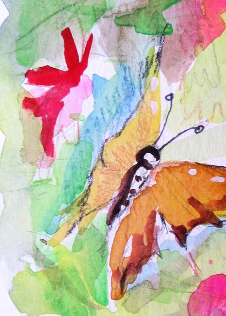 Art: Butterfly Aceo by Artist Delilah Smith