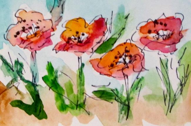 Art: Poppies by Artist Delilah Smith