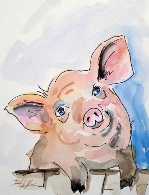 Art: Pig No. 15 by Artist Delilah Smith