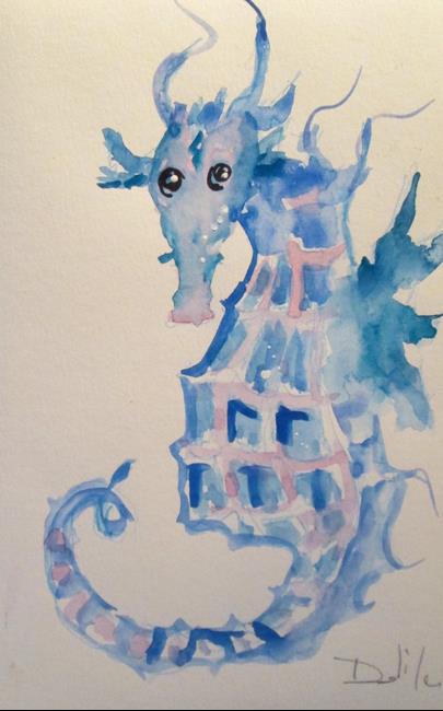 Art: Seahorse No. 11 by Artist Delilah Smith