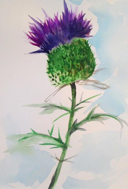 Art: Thistle by Artist Delilah Smith