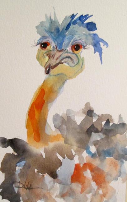 Art: Ostrich No. 5 by Artist Delilah Smith