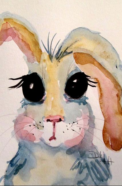 Art: Big Eyed Bunny by Artist Delilah Smith