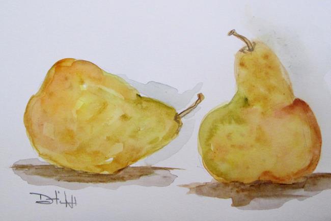 Art: Two Pears No. 3 by Artist Delilah Smith