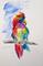 Art: Colorful Parrot by Artist Delilah Smith