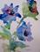 Art: Blue Flowers by Artist Delilah Smith