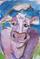 Art: Purple Cow by Artist Delilah Smith