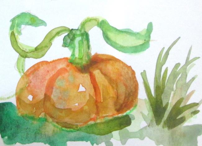 Art: Pumpkin Aceo No. 2 by Artist Delilah Smith