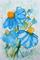Art: BLUE FRESH FLOWERS by Artist LUIZA VIZOLI