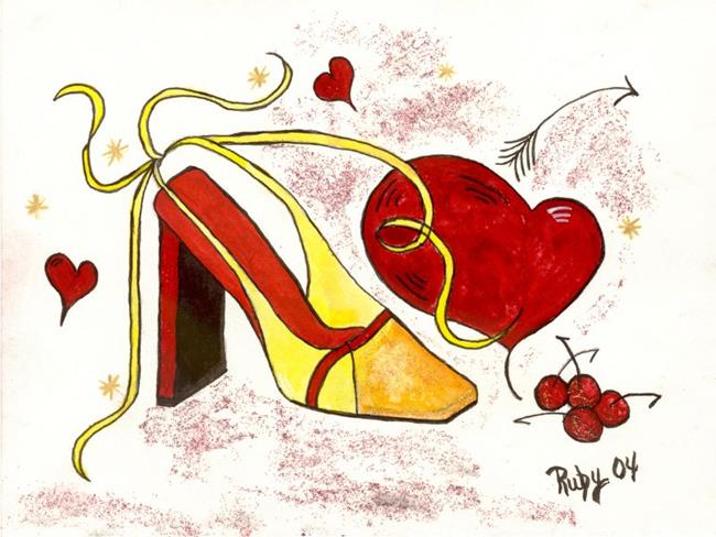 Valentine Shoe - by Marcia Ruby from Gallery